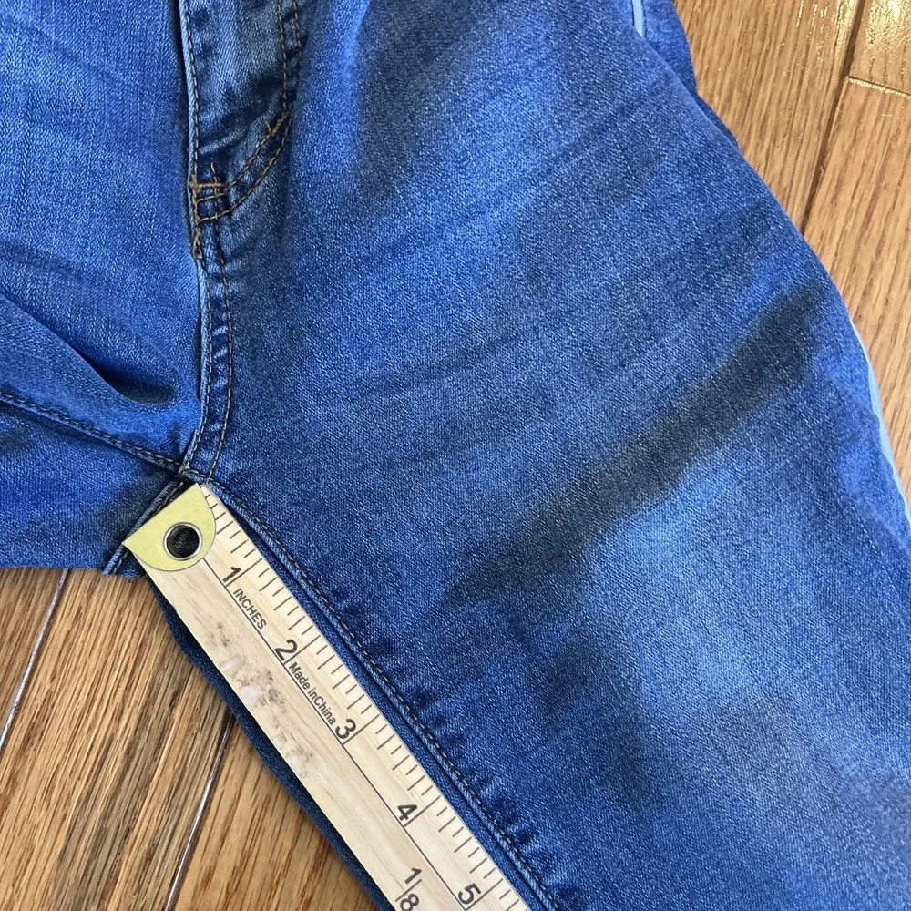 Judy Blue Skinny Fit Jeans Women's Size 1/25 White Stripes Blue‎ Stretch